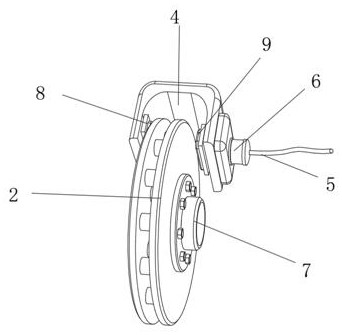 New energy automobile brake system