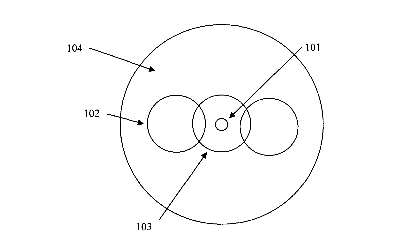 Panda type polarization maintaining optical fiber