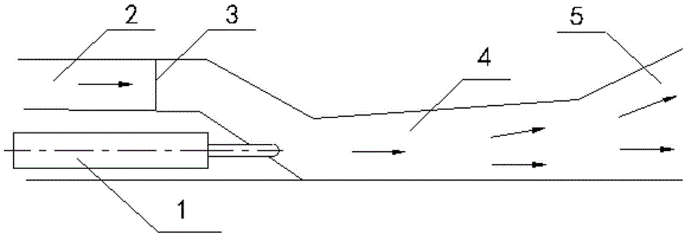 A solid-liquid ramjet engine