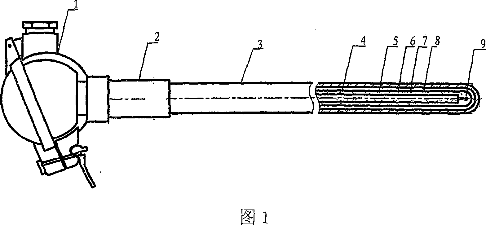 Special type WRe temperature sensor