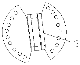 Crawling robot top cover screw locking device matched with rotary type vehicle