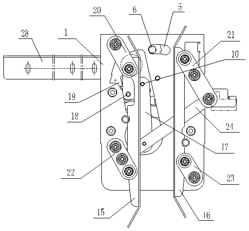 Anti-scrabbling door vane structure for elevator