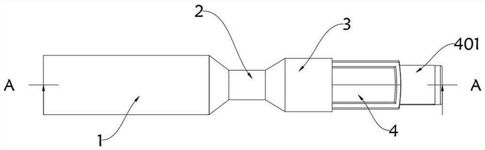 Mouth-holding nozzle structure of atomization inhaler