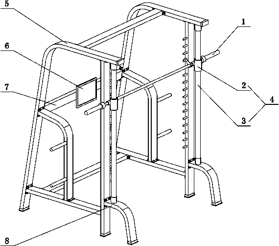 Information collecting and feedback device of strength training apparatus