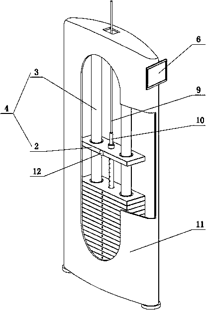 Information collecting and feedback device of strength training apparatus