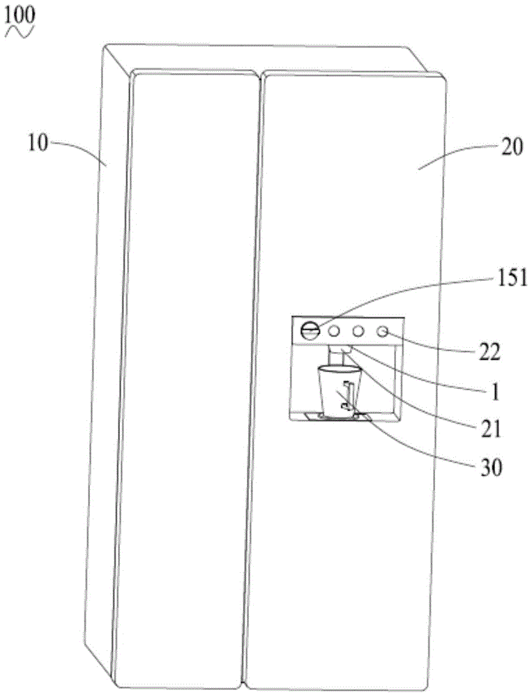 Particulate matter container and refrigerator with the same