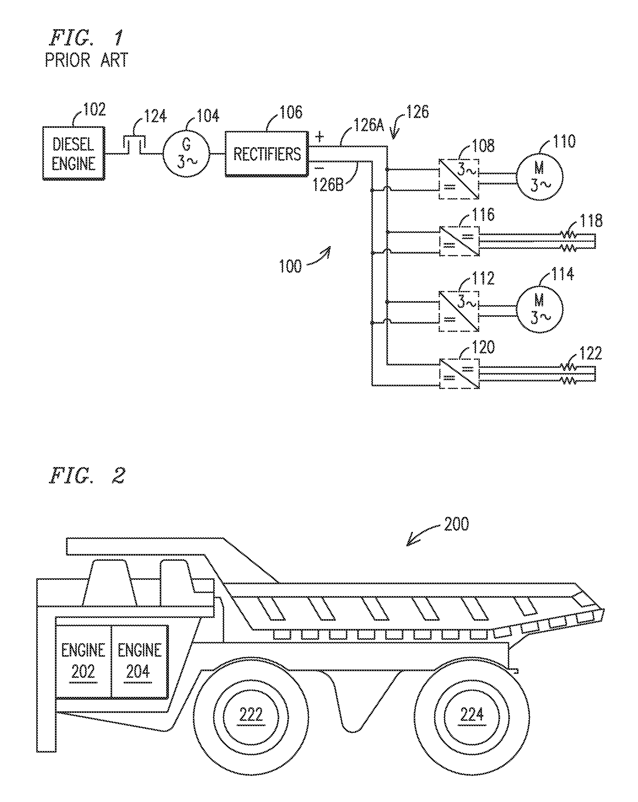 Electric drive system for mining haul truck