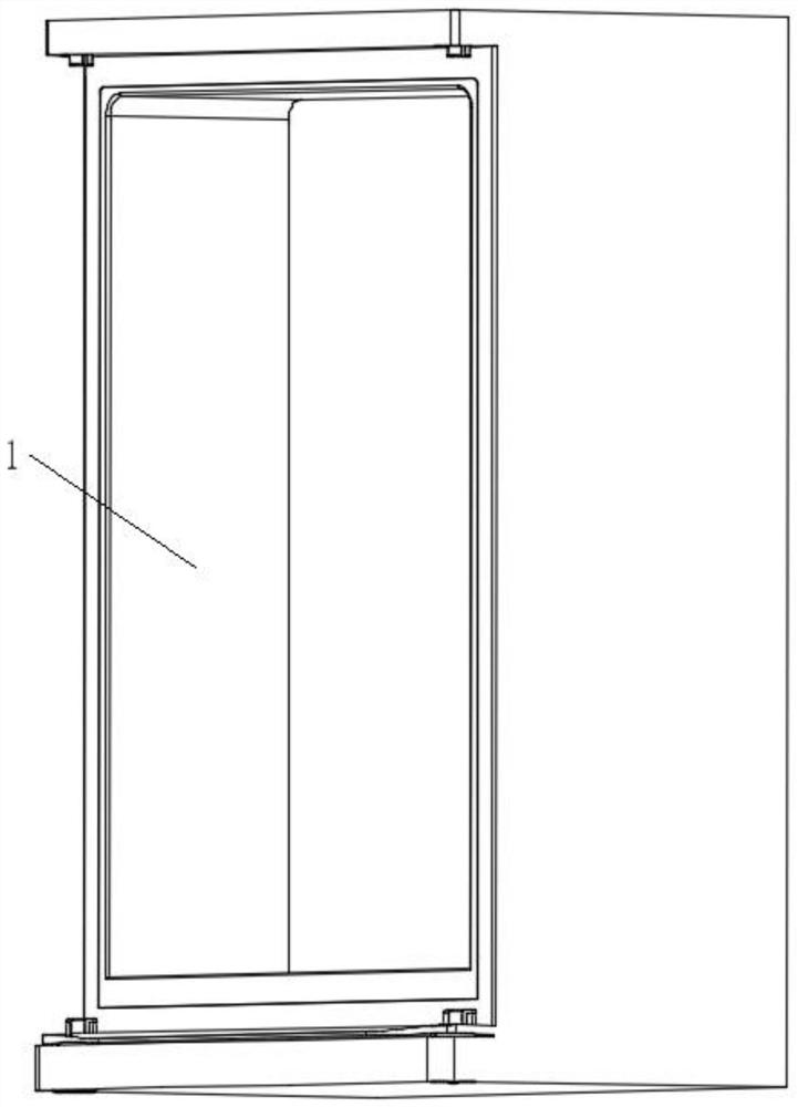 A magnetically connected double-sided opening refrigerator structure and its application method