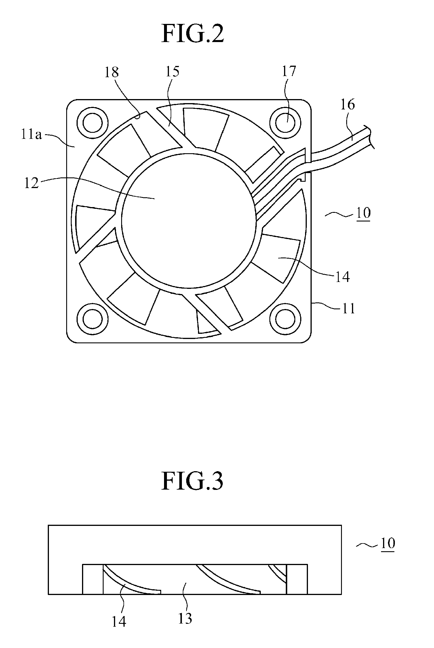 Fan fastening device