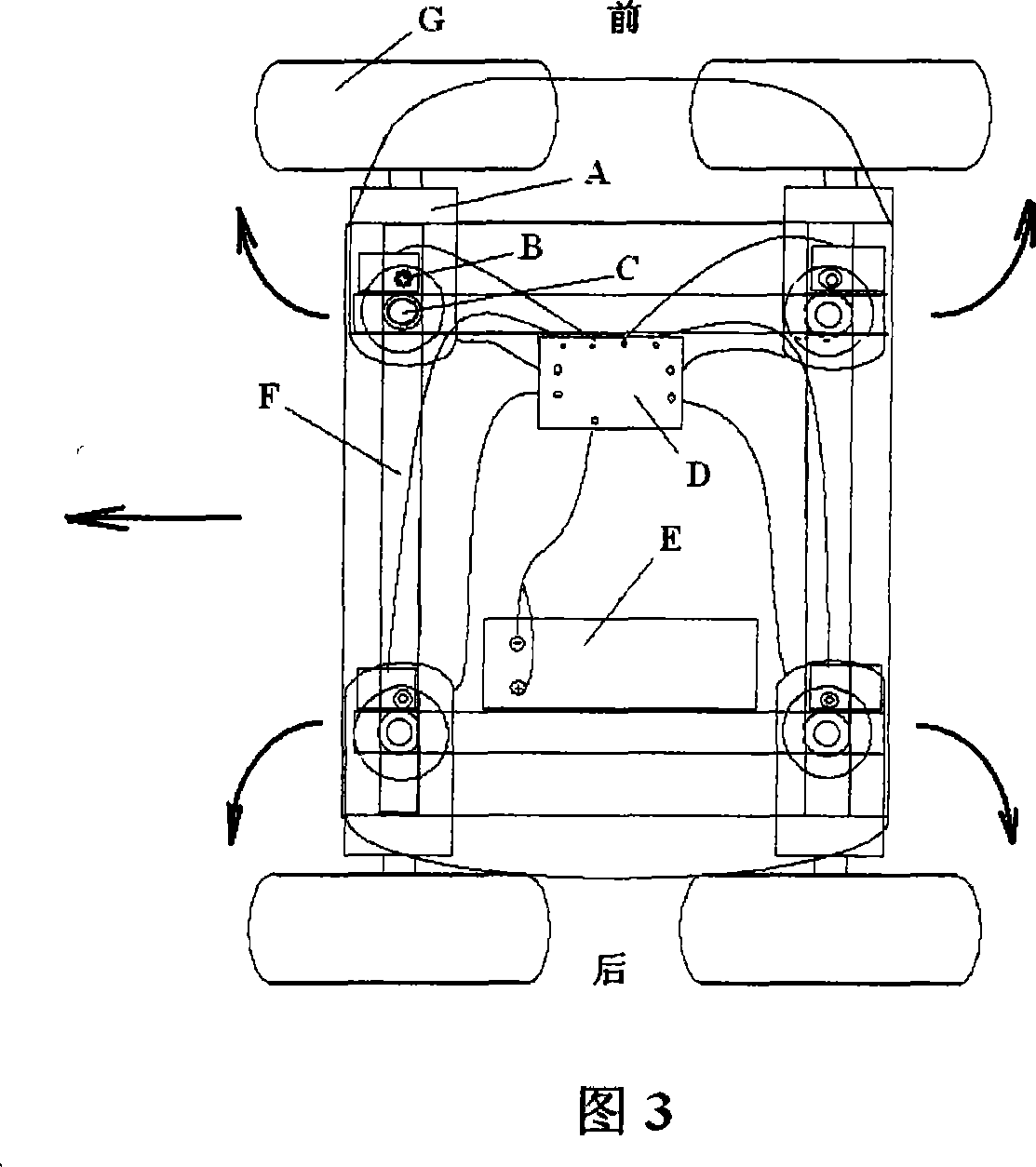 Auxiliary steering device of automobile