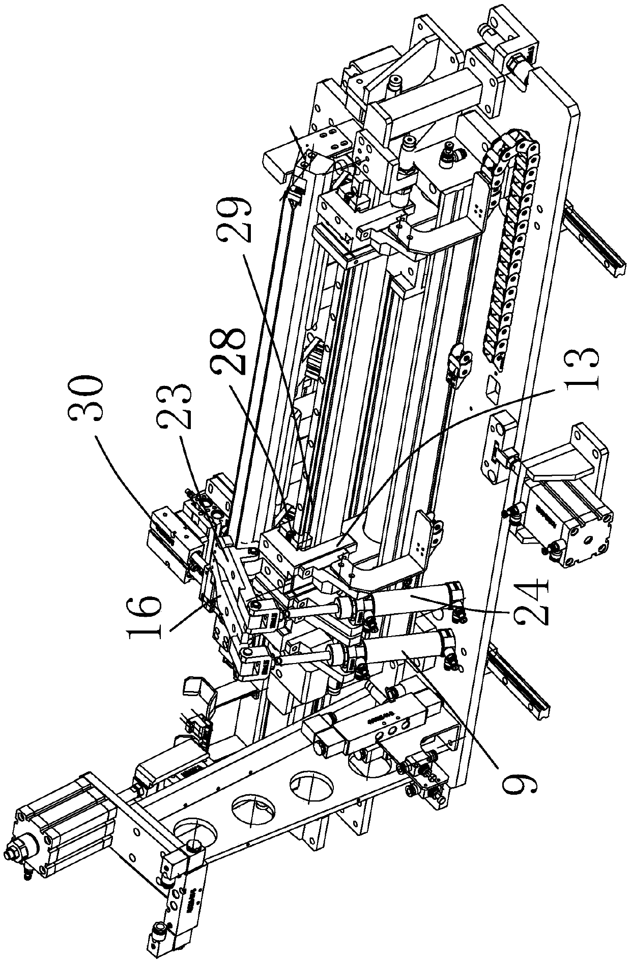 Special outer water cutting assembly machine integrating flexible assembly of adhesive tape and assembly of end cover