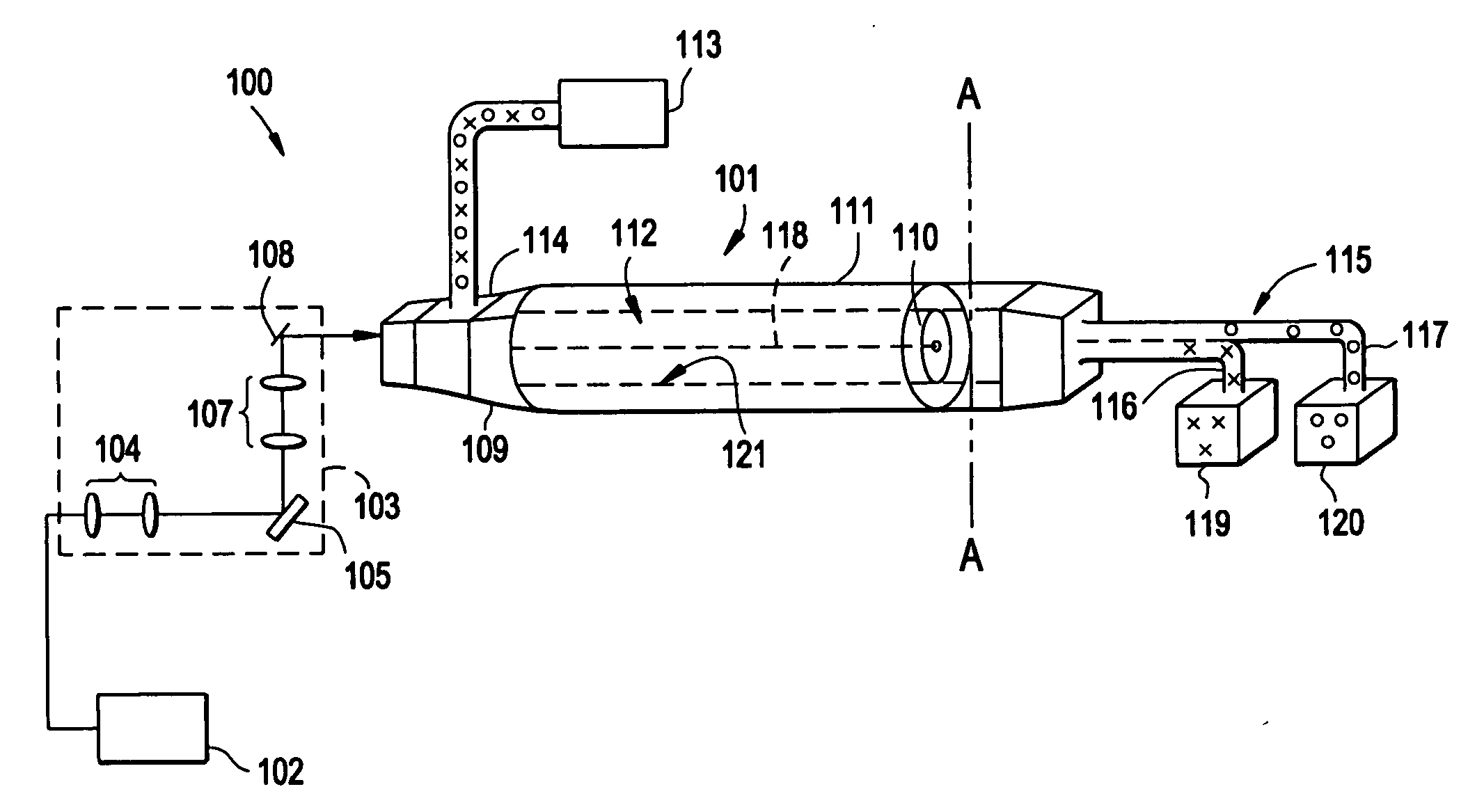 Apparatus for optically-based sorting within liquid core waveguides