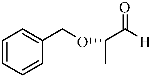 Synthetic method of (S)-2-benzyloxy propionaldehyde