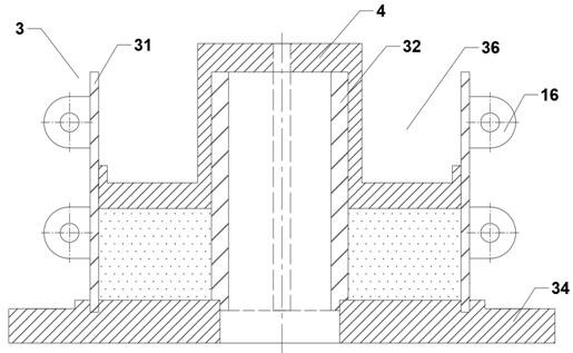 Preparation method of pipe jacking structure and surrounding rock soil mass model forming device