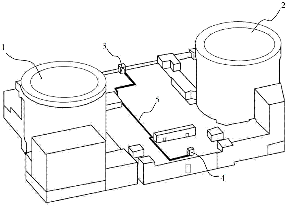 Emergency fresh air pipeline of ventilation system of main control room of nuclear power station