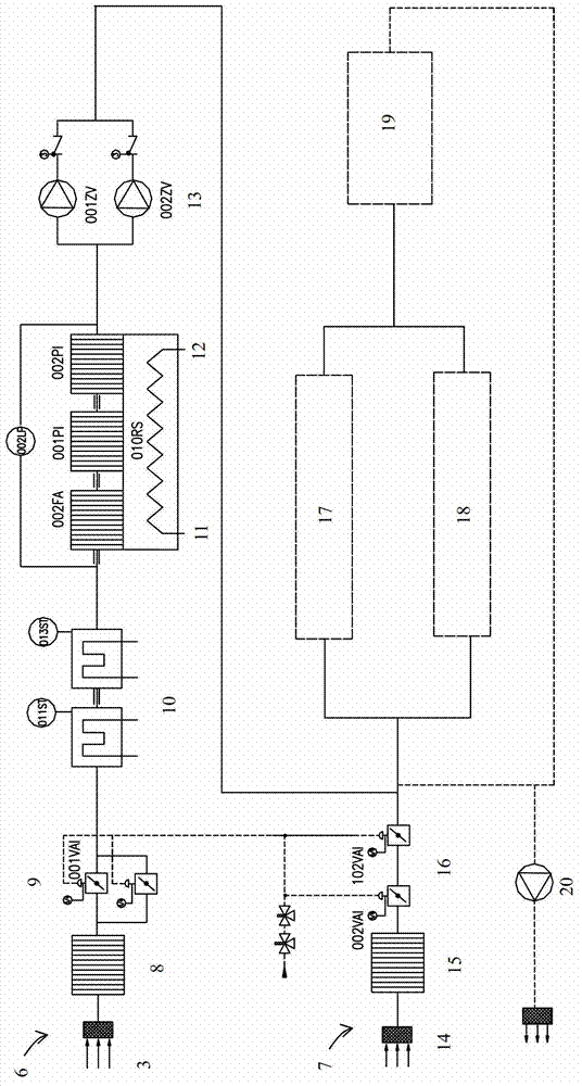 Emergency fresh air pipeline of ventilation system of main control room of nuclear power station