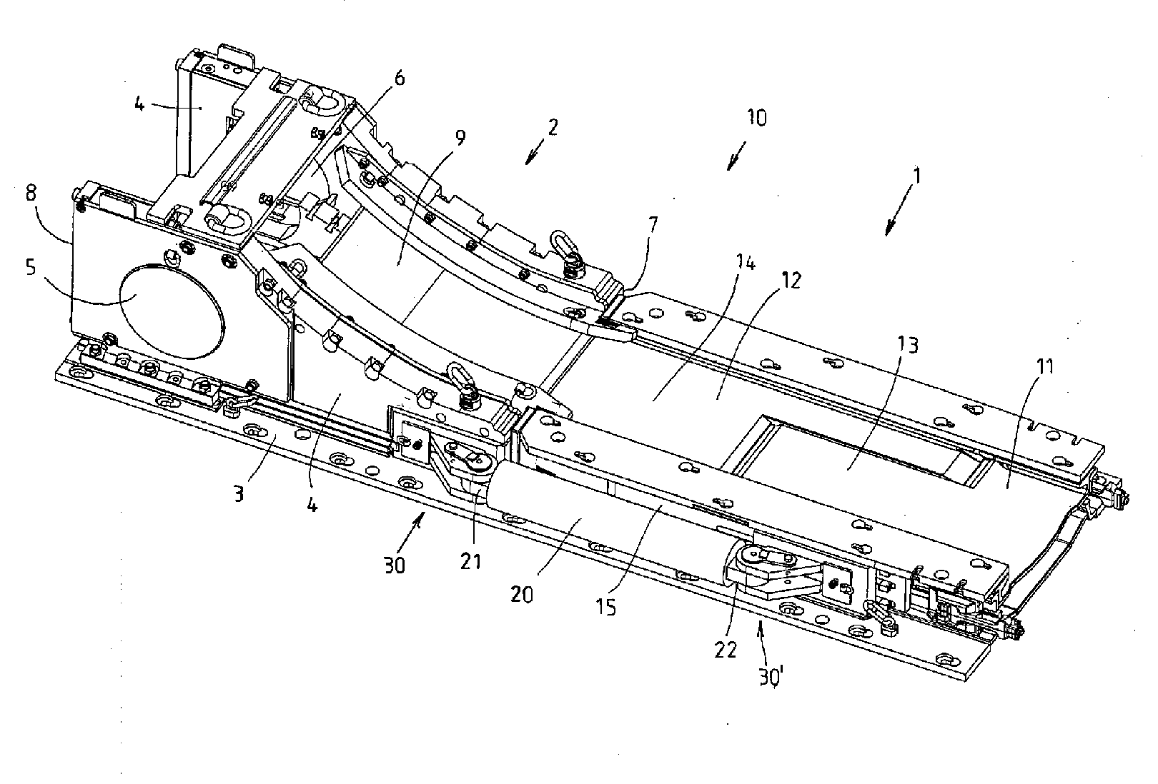 Drive and tensioning unit for a scraper chain conveyor