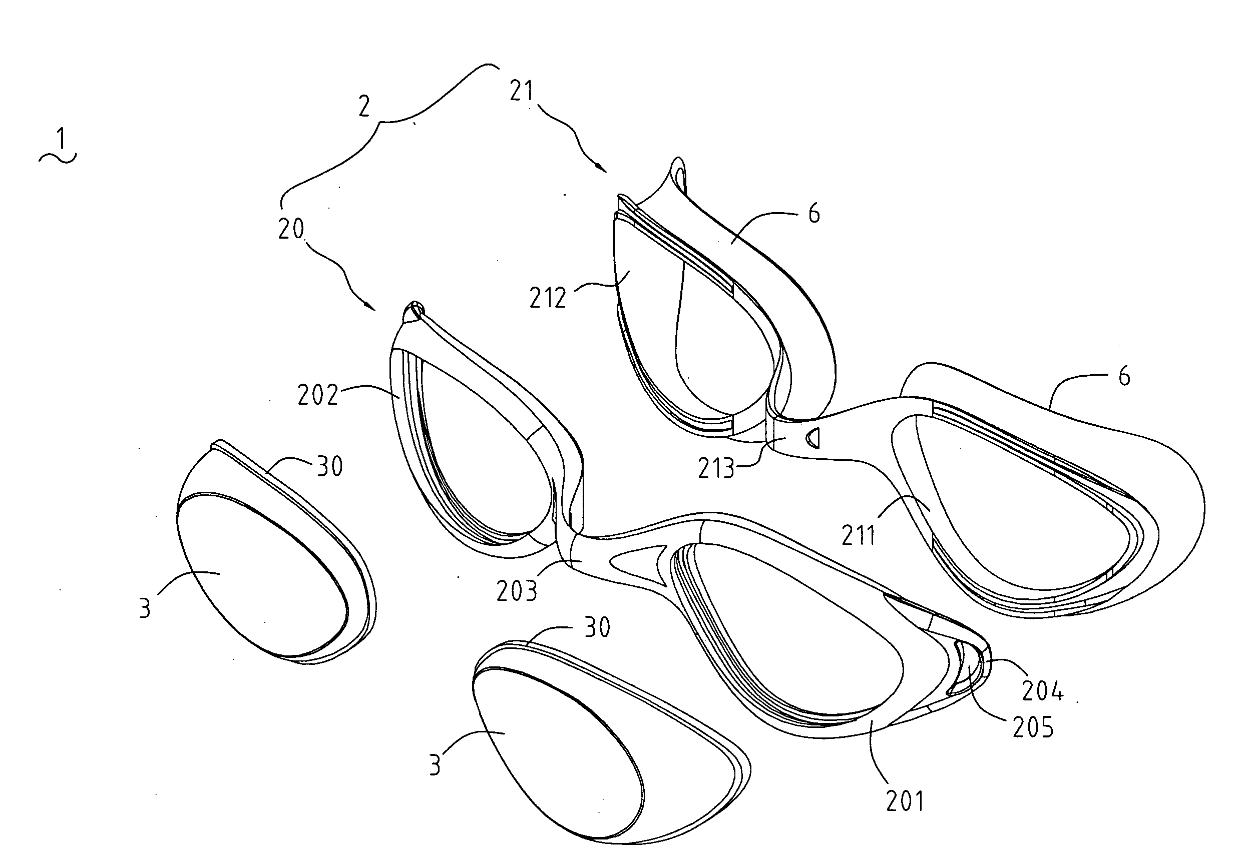 Swimming goggles