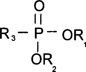 Phosphorus-contained flameproof additive agent for lithium ion cell electrolysing solution and method of use thereof