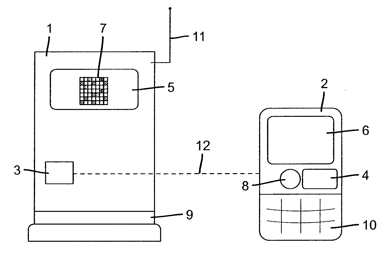 Process and system for automatically updating data recorded in a radio frequency identifier