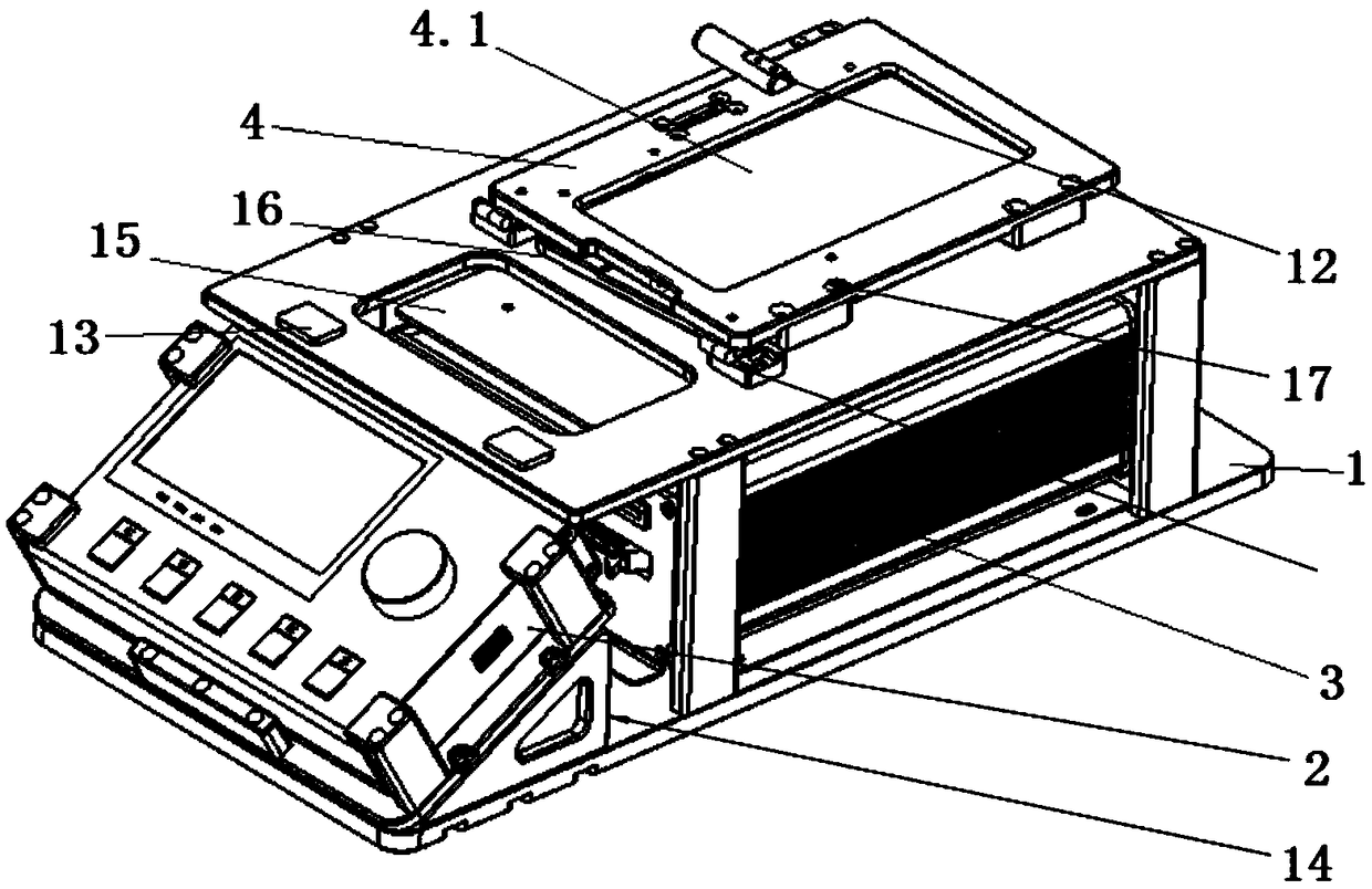 Portable electronic screen turnover test fixture