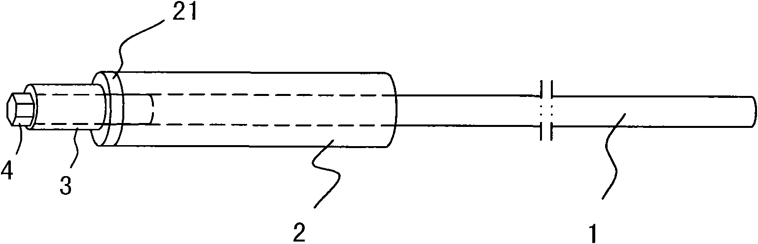 Core rod for drawing pipe