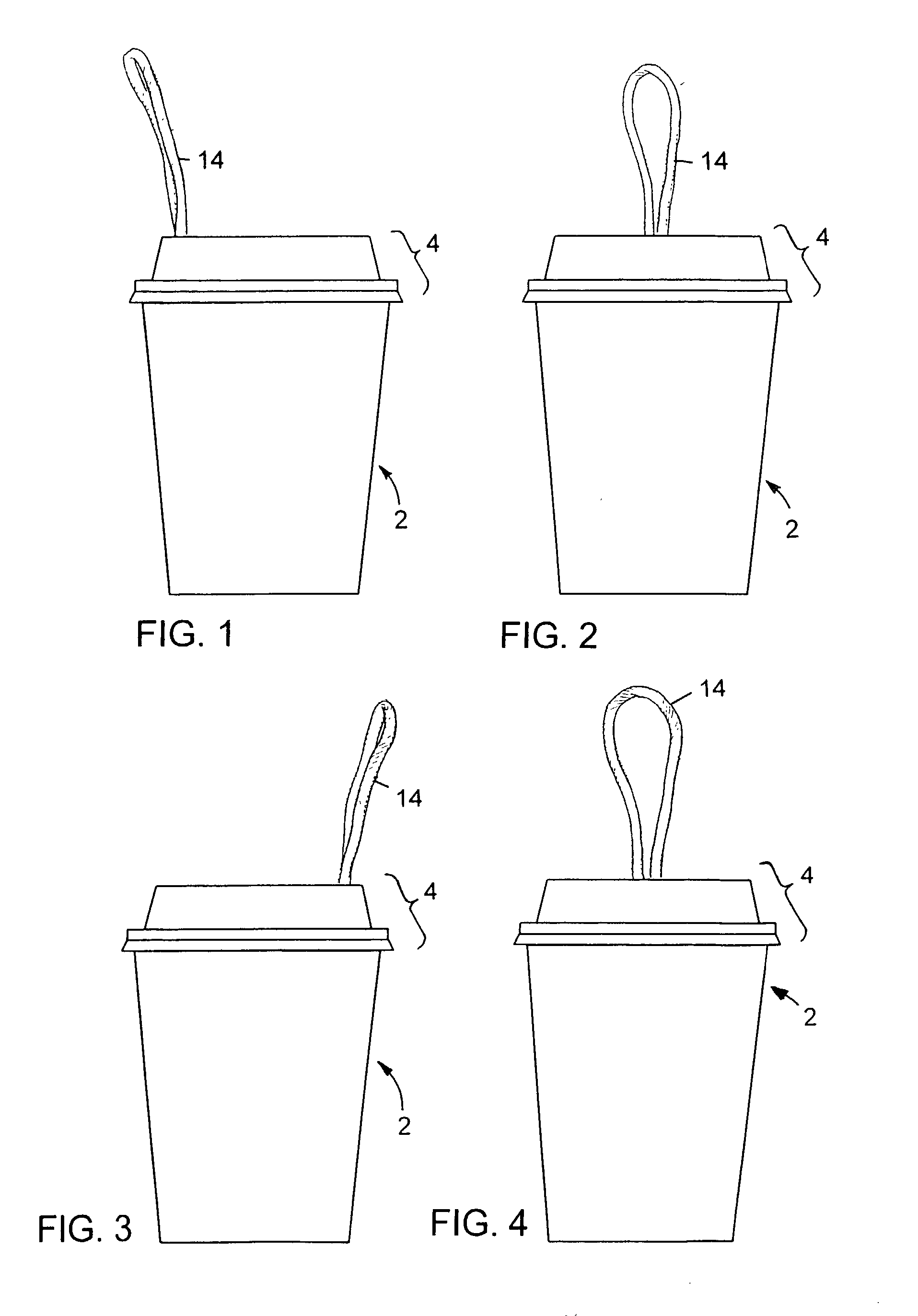 Suspended containers