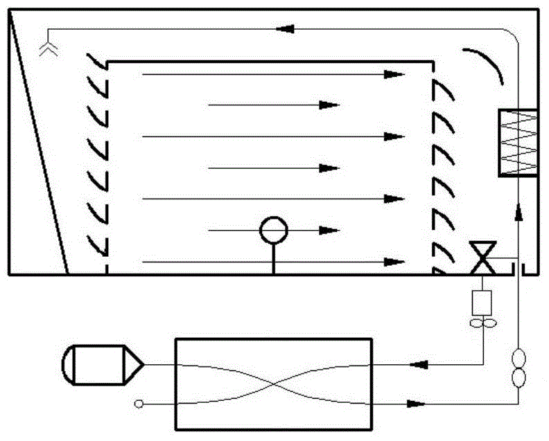 Drying surface parallel air supply type domestic fungus heat pump drying apparatus