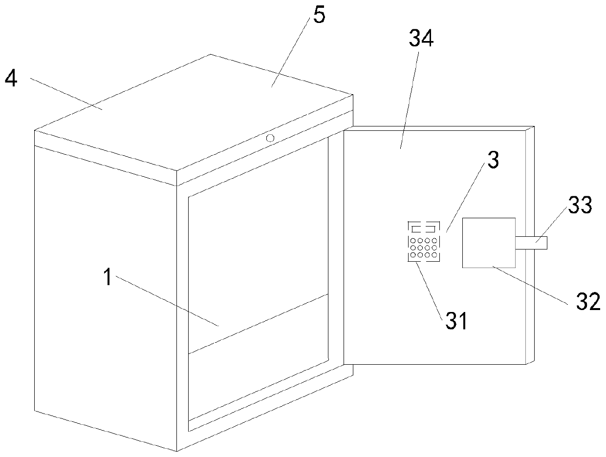 A safe with multiple insurance functions based on iris recognition