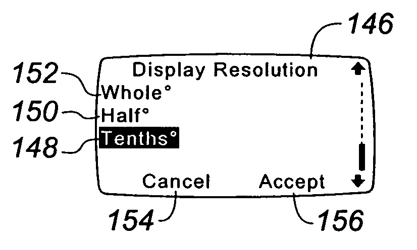 Adjustable display resolution for thermostat