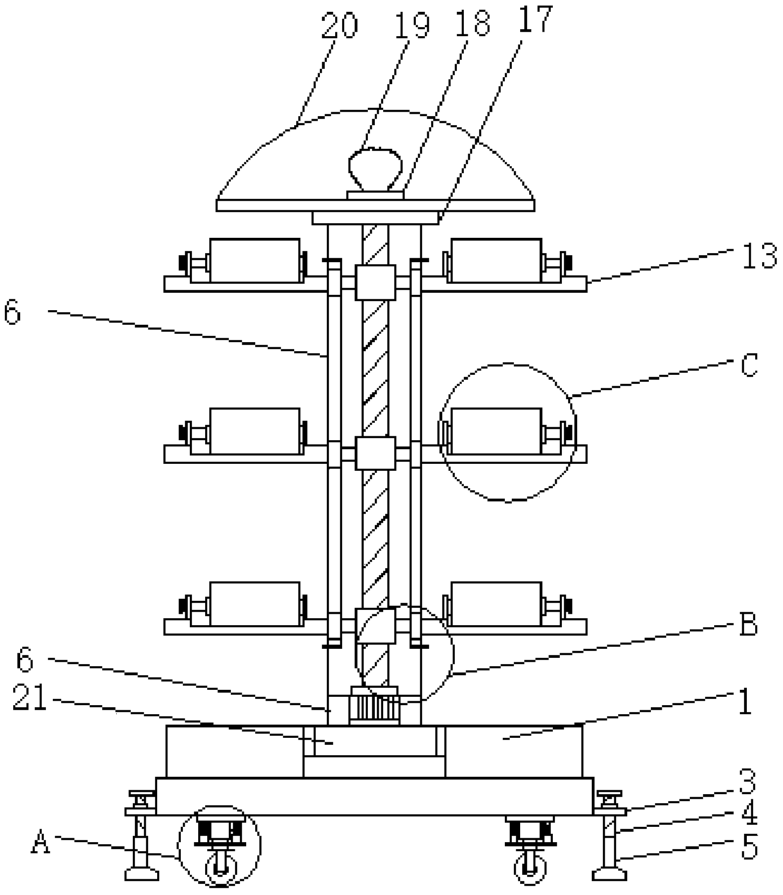 Product display device for industrial design