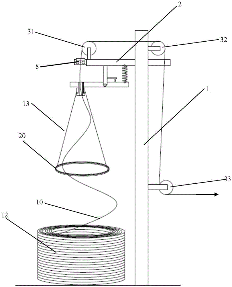 Aluminum rod pulling-out device used for aluminum rod roll