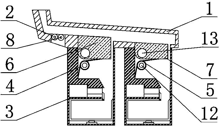 Waste battery storage device