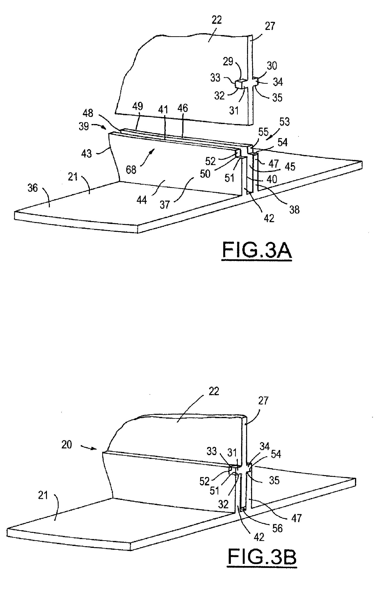 Self-locating feature for a pi-joint assembly