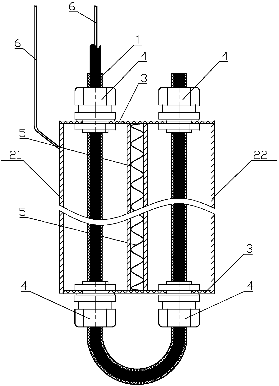 A double-tube flexible capacitive liquid level sensor and its measurement method