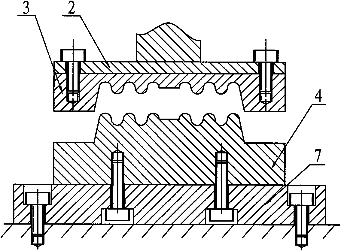 Press-forming mould of loudspeaker elastic wave