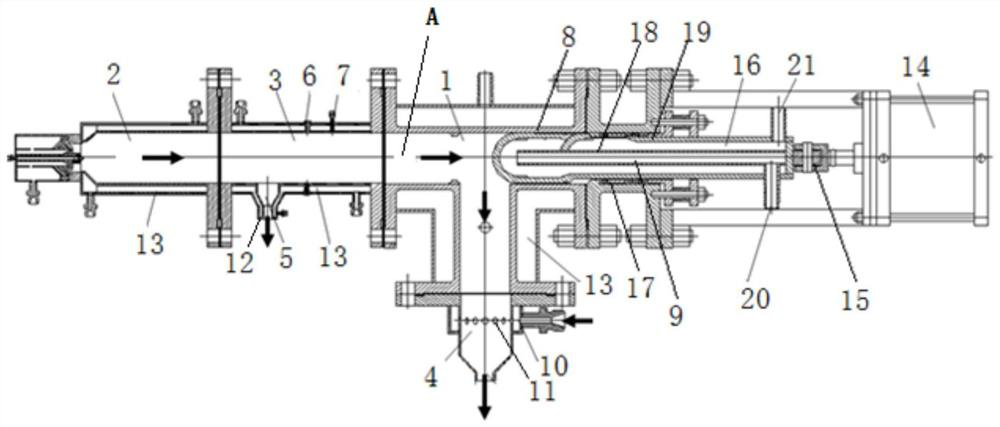 Examination test device and method for ultrahigh-temperature high-pressure stop valve