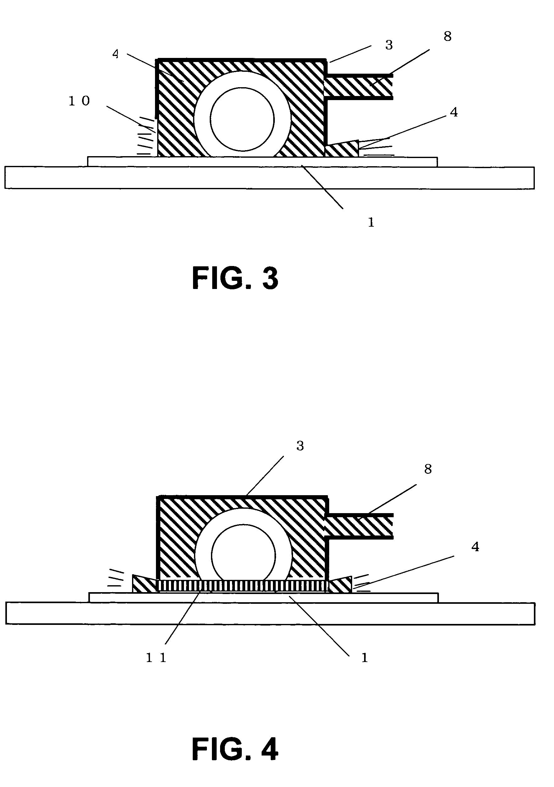 Dicing method using an encased dicing blade submerged in cooling water