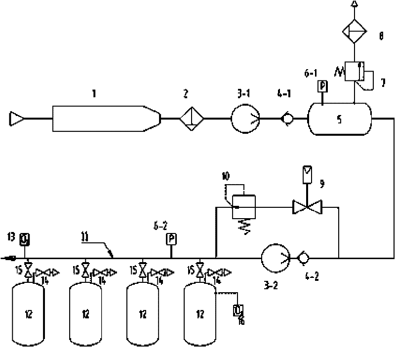 Intrinsically safe inerting protection method and device for oil storage tank