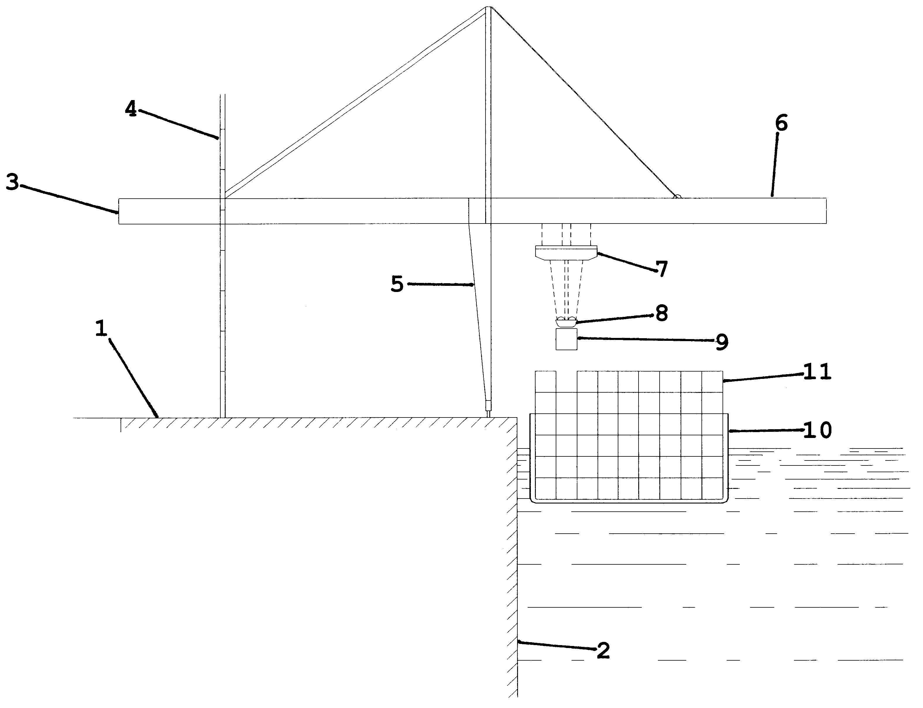 Container crane radiation detection systems and methods