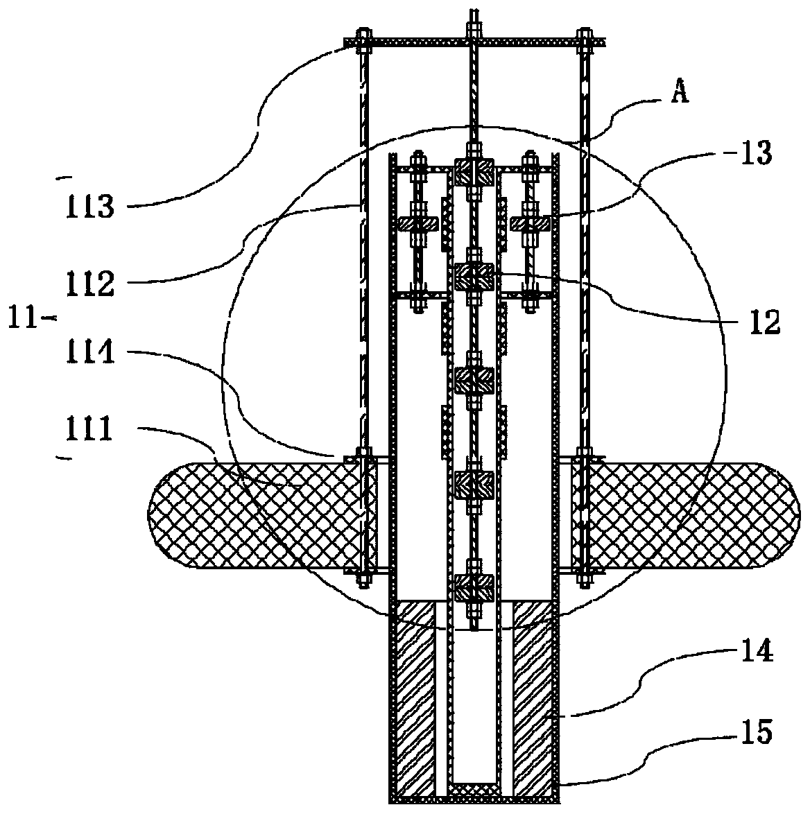 Multi-stable electromagnetic wave energy absorption unit and parallel type wave energy absorber