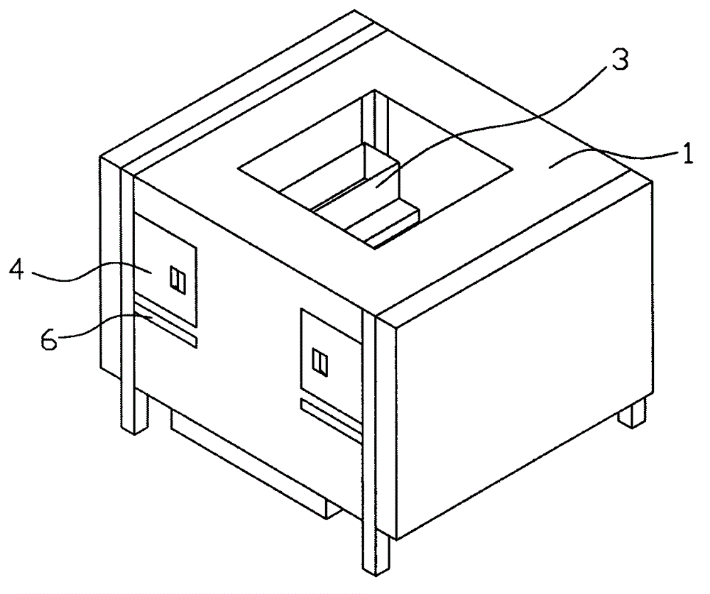 Smokeless scald-proofing and heat-proofing charcoal barbecue table