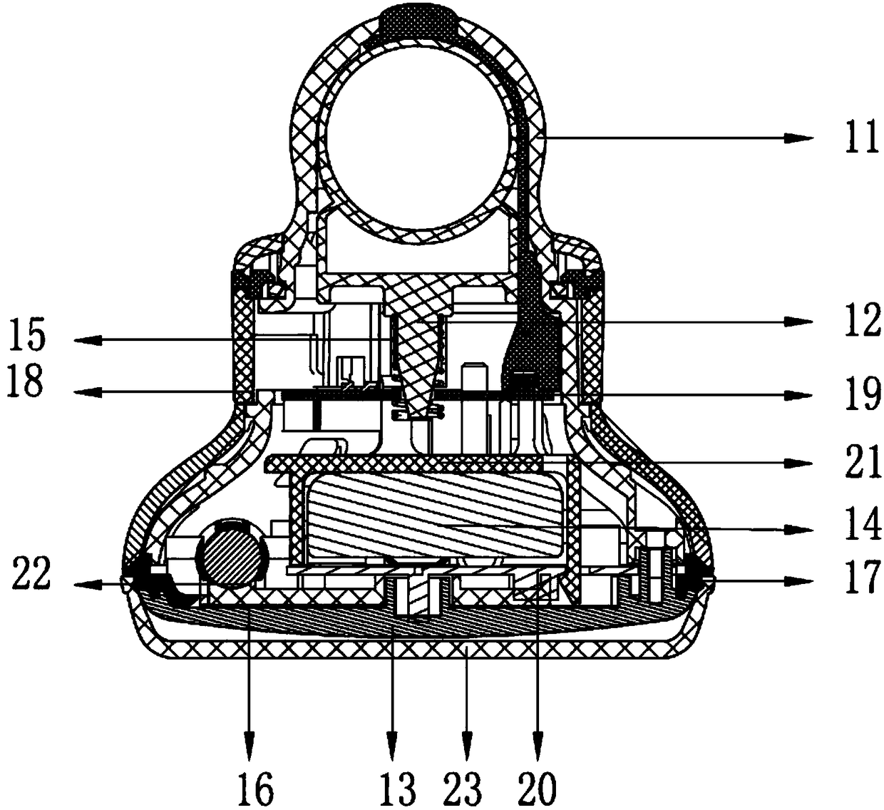 A massager with charging protection function