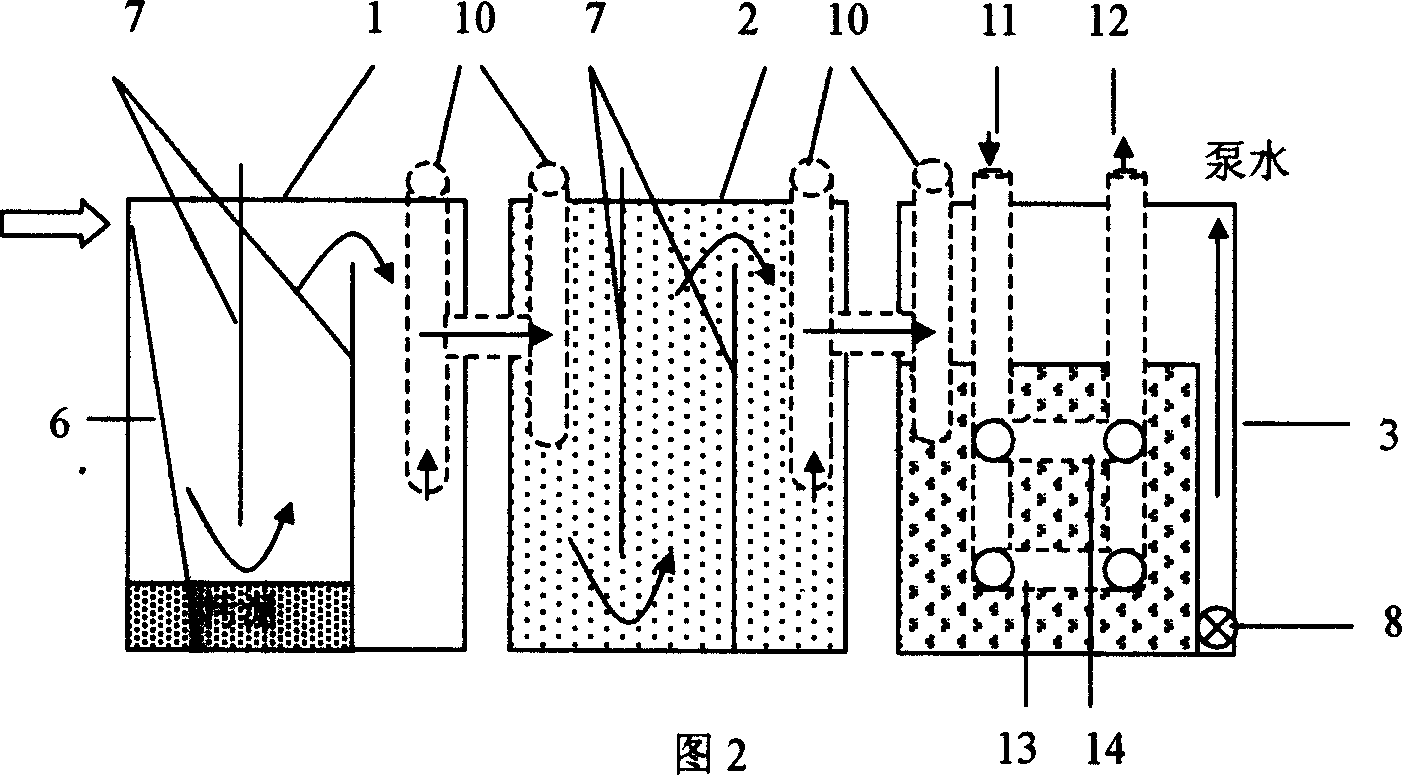 Micro-system for deep purification of domestic sewage