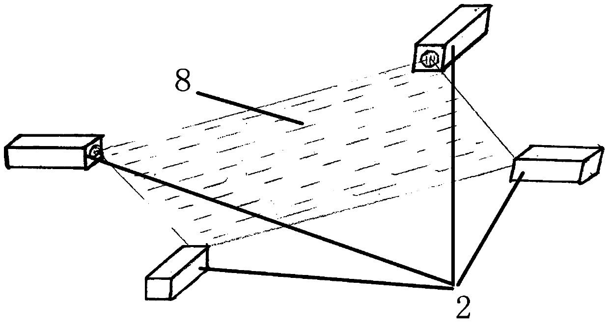 Inner stereoscopic light projection curing forming 3D printing equipment and forming method thereof