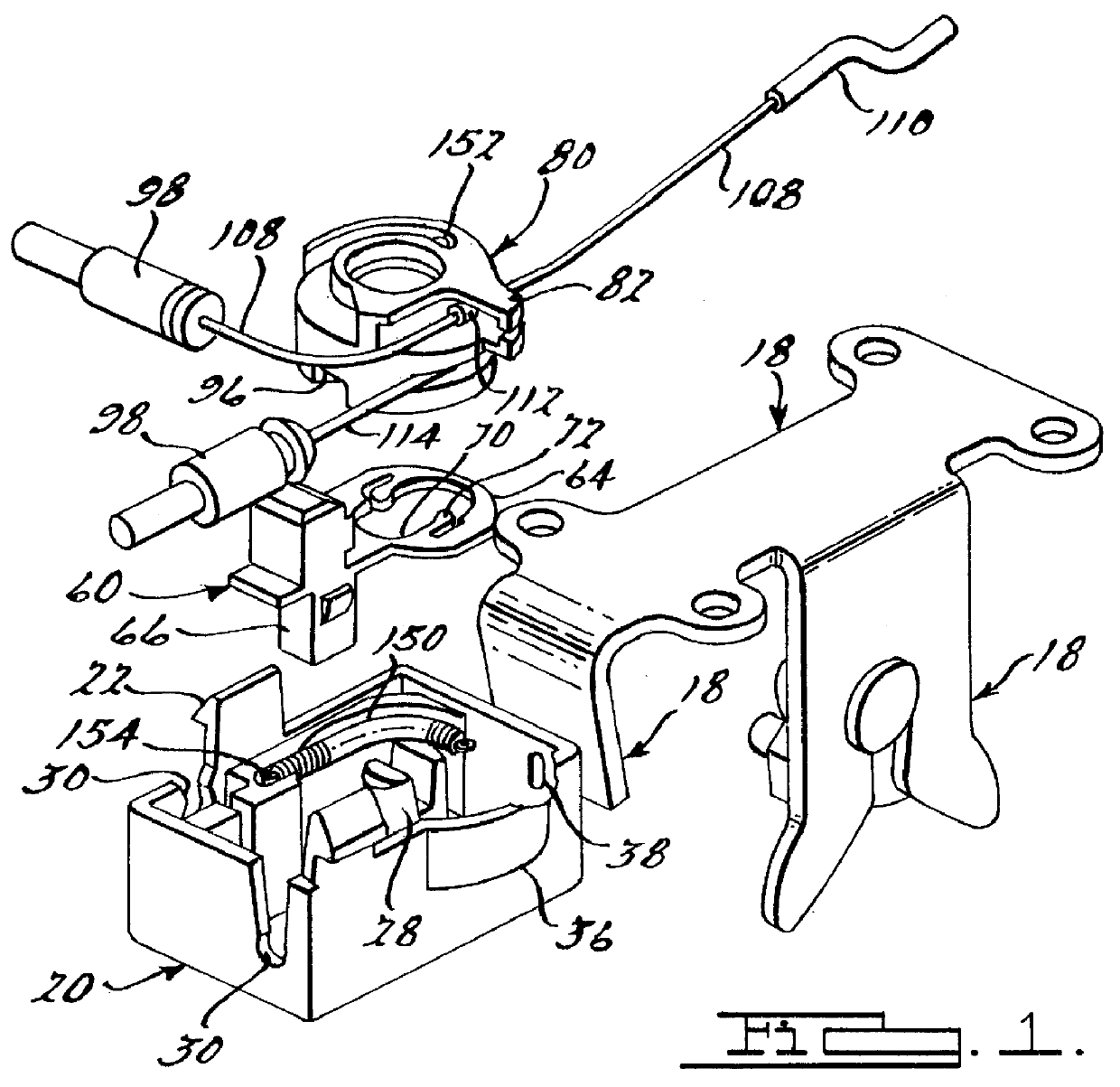 Cable assembly for rear seat release lock-out system