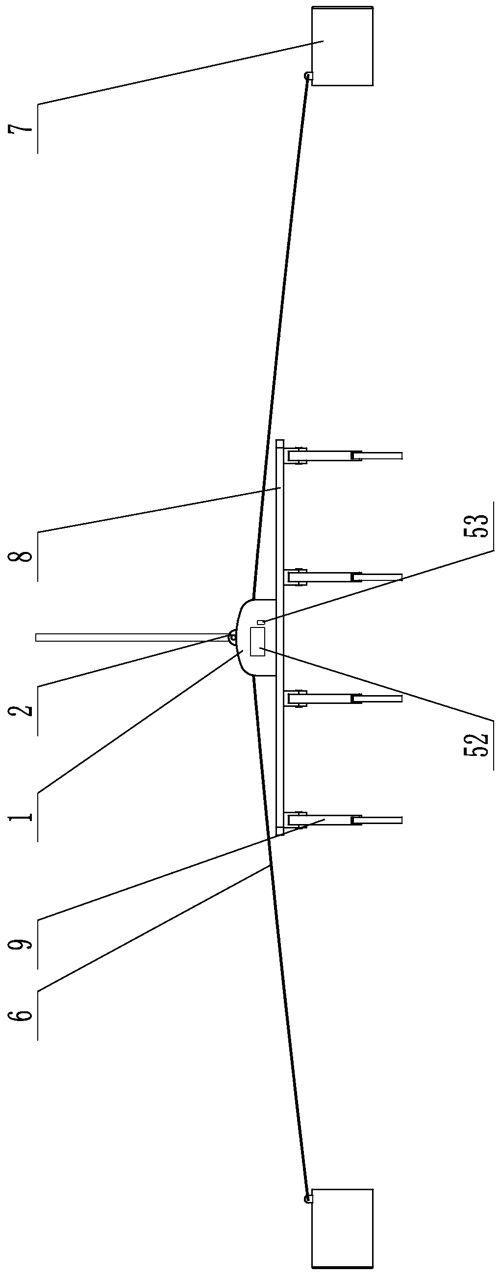 Reinforcing steel bar hoisting and clamping device for constructional engineering