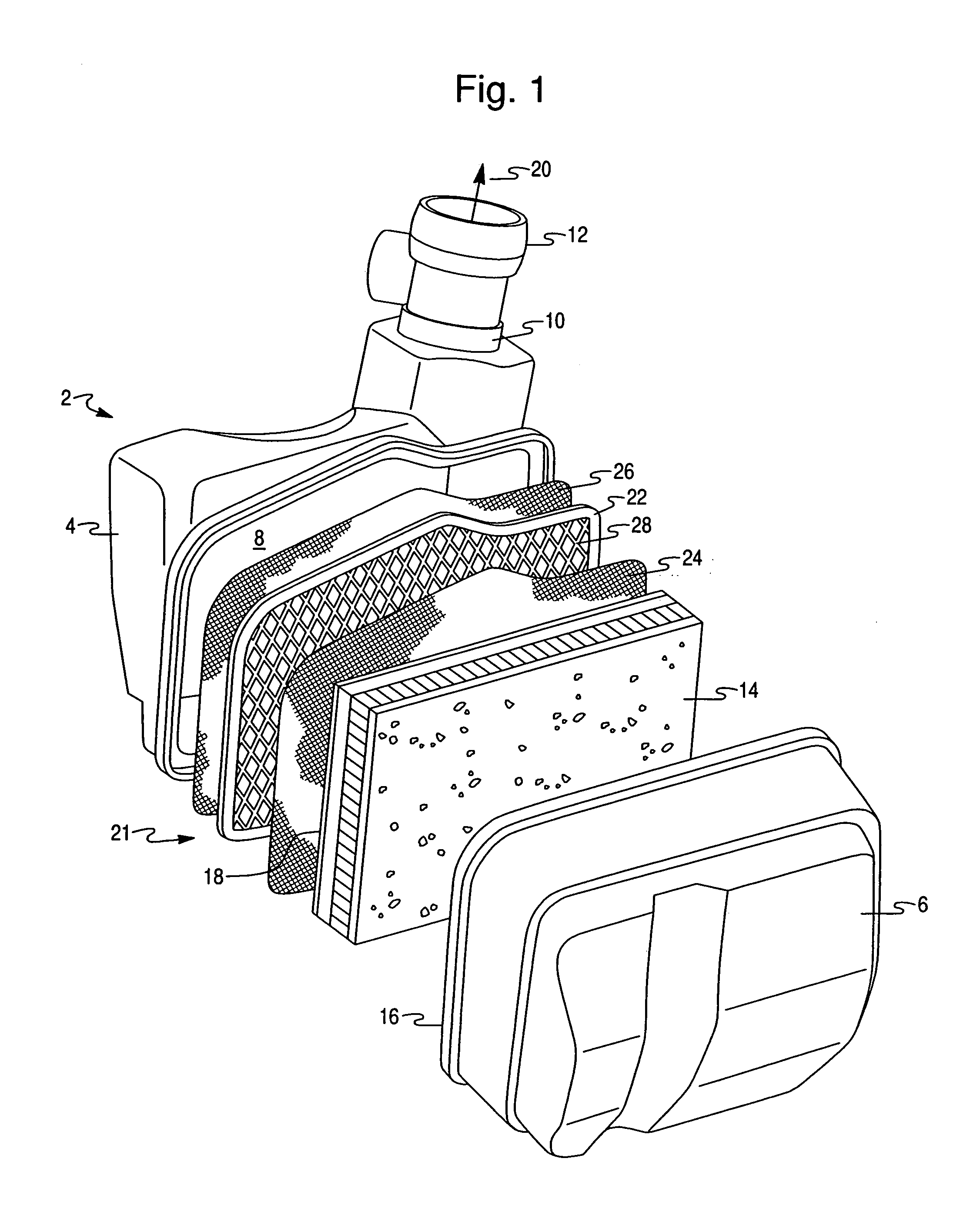 Coated screen adsorption unit for controlling evaporative hydrocarbon emissions