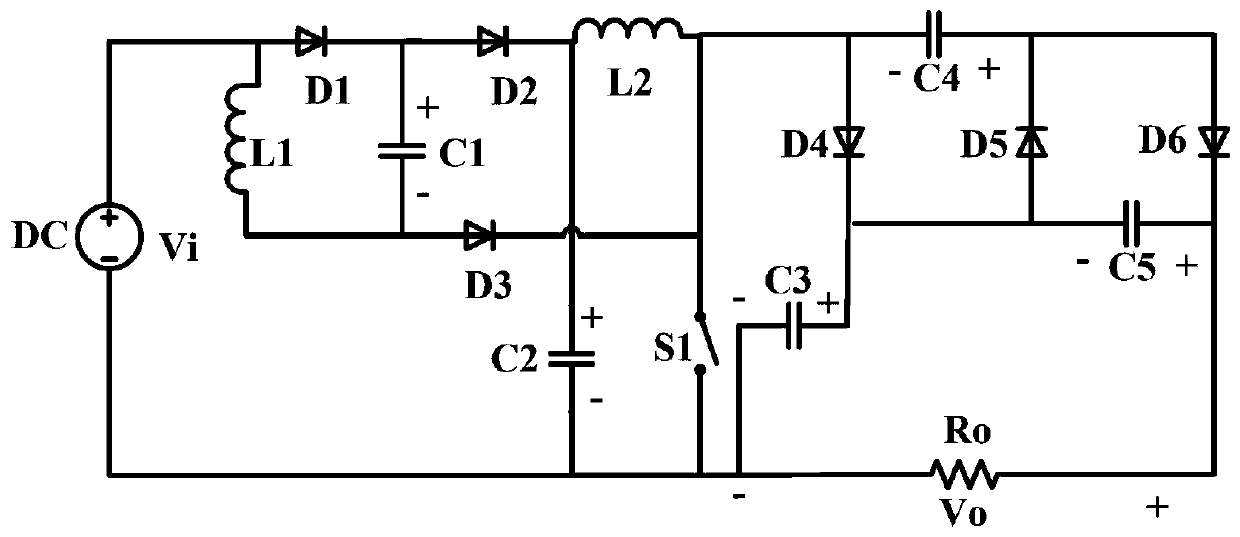 High Boost DC Converter with Switched Capacitor