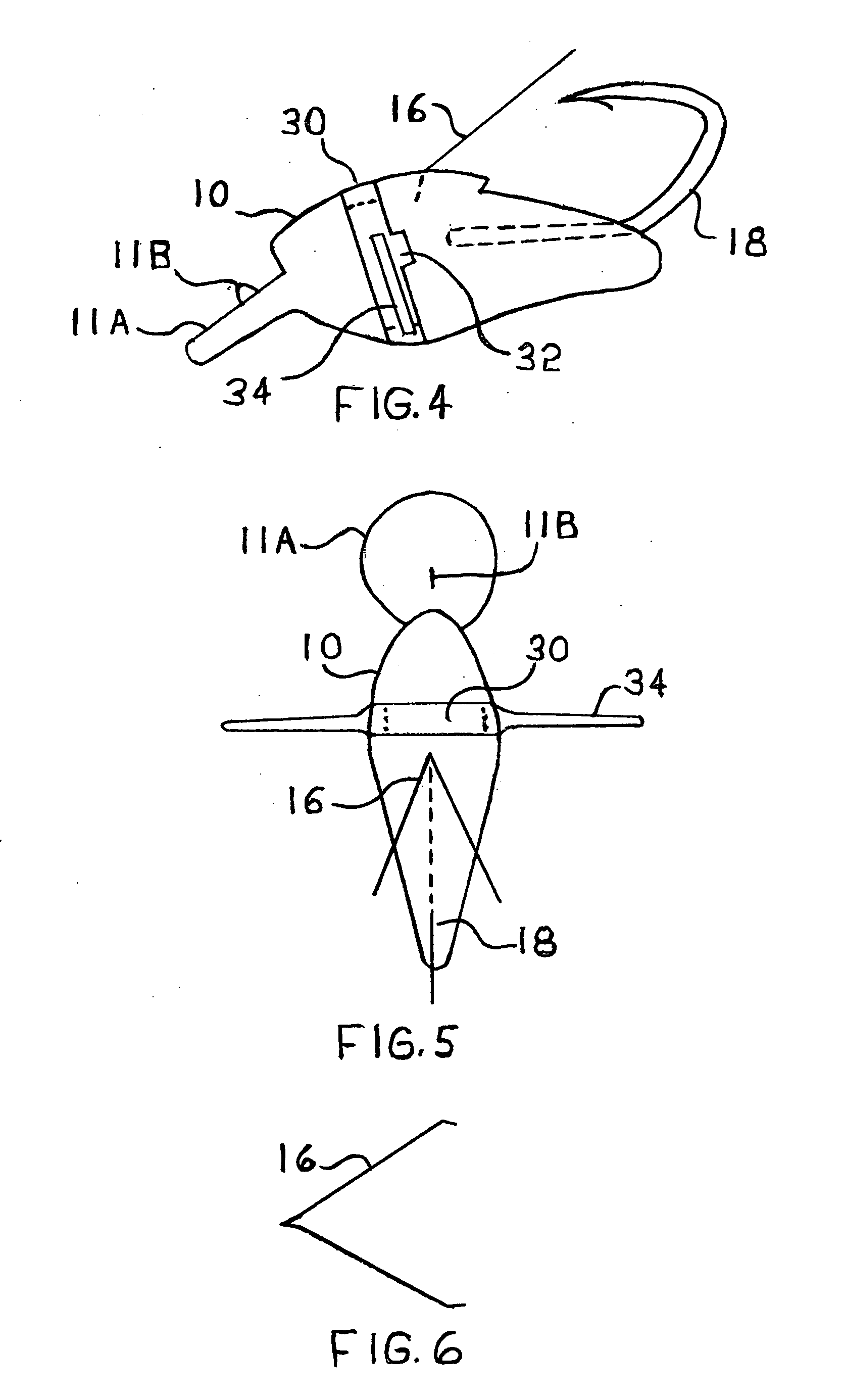 Snagless artificial fishing lure with pectoral appendages, and with a snag guard and top-mounted hook configuration